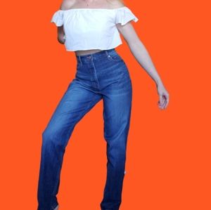 LOFT High Waist Boyfriend Jeans